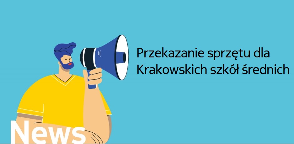 Przekazanie sprzętu dla krakowskich szkół średnich